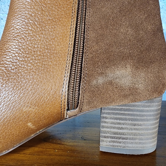 Crown Vintage Two-Toned Heeled Boots Size 8.5M - Picture 11 of 15